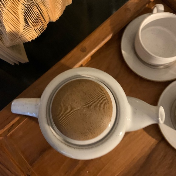 Scandinavian Coffee Tea Pot & 3 cup and saucer Set - Picture 4 of 10